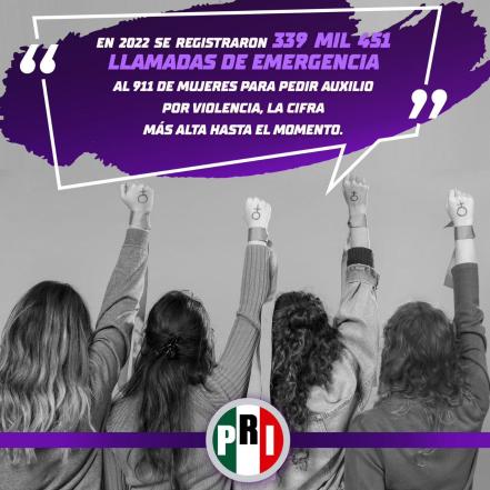 PRI Puebla politiza el 8M y usa sus redes sociales para criticar a Morena