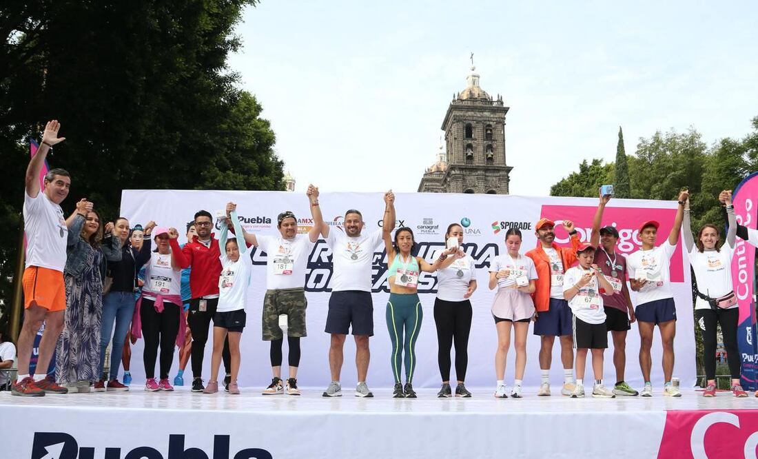 Adán Domínguez encabezó esta carrera con causa | Foto Ayuntamiento de Puebla