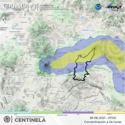 Con leve fumarola inicia este martes el volcán Popocatépetl
