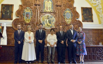 BUAP realiza el segundo Taller Internacional en el Salón Barroco del Edificio Carolino