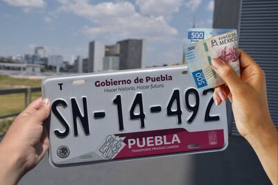 De cuánto es la multa por usar portaplacas en Puebla