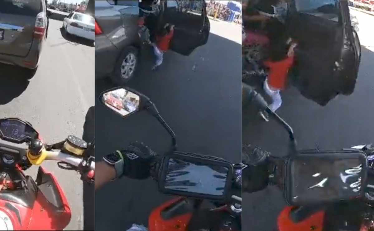 Viral: niño abre puerta de camioneta en movimiento