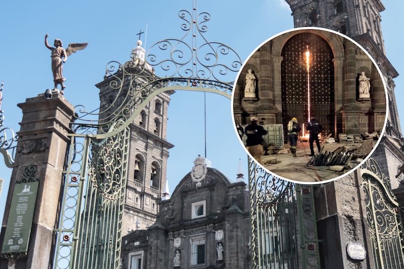 Esto se sabe del incendio provocado en la Catedral de Puebla