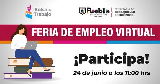 600 vacantes en Puebla en Feria de Empleo Virtual este jueves