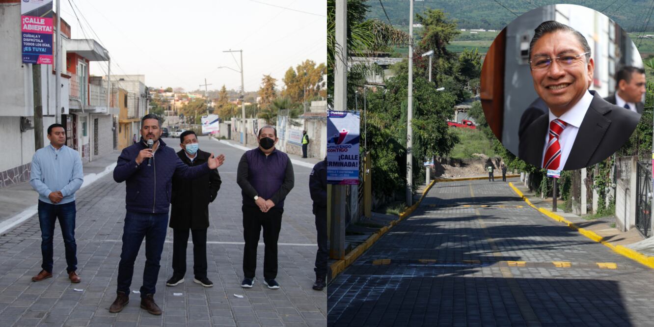 El diputado José Luis Figueroa señala que el Ayuntamiento de Puebla reportó trabajos en calles que no existen / Foto Es Imagen