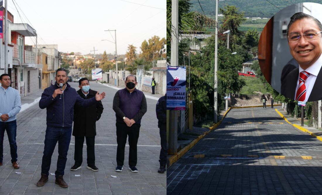 El diputado José Luis Figueroa señala que el Ayuntamiento de Puebla reportó trabajos en calles que no existen / Foto Es Imagen