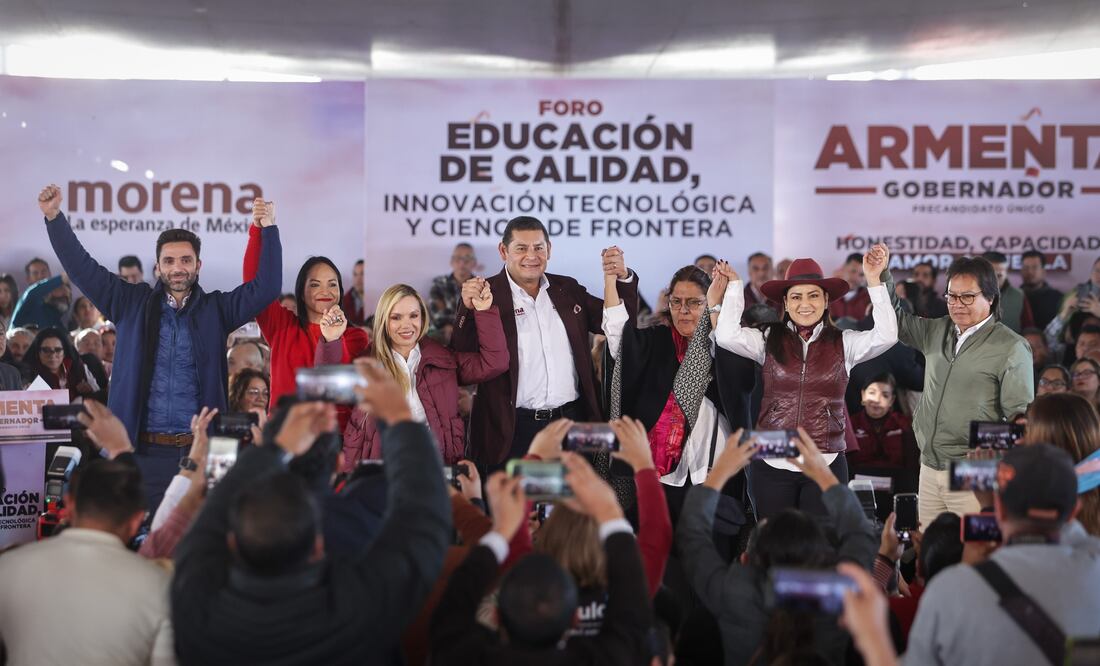 Alejandro Armenta reunió en Ciudad Modelo a miles de simpatizantes | Foto: Agencia Es Imagen para El Universal Puebla