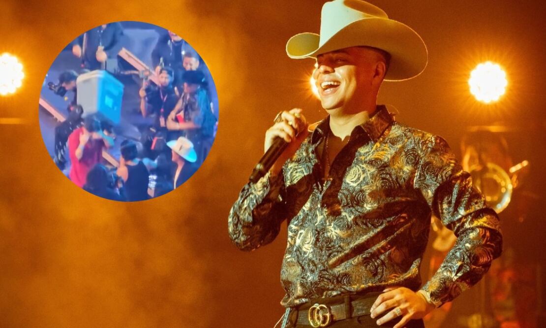 Eduin Caz agrede a su cuñado en medio de un concierto de Grupo Firme | Foto: Producción El Universal