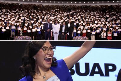Lilia Cedillo encabeza graduación de 799 alumnos de la Preparatoria Alfonso Calderón