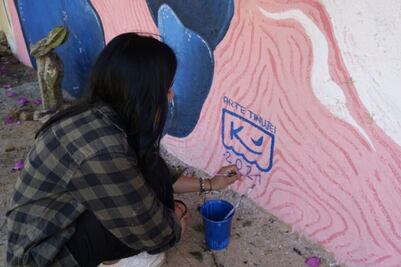 Cómo se hicieron los murales interactivos en el centro histórico de Puebla