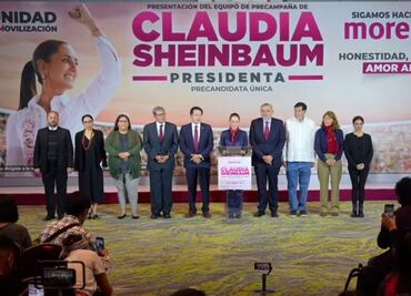 Adán Augusto, Tatiana Clouthier, Noroña, Regina Orozco y Monreal, al equipo de precampaña de Sheinbaum