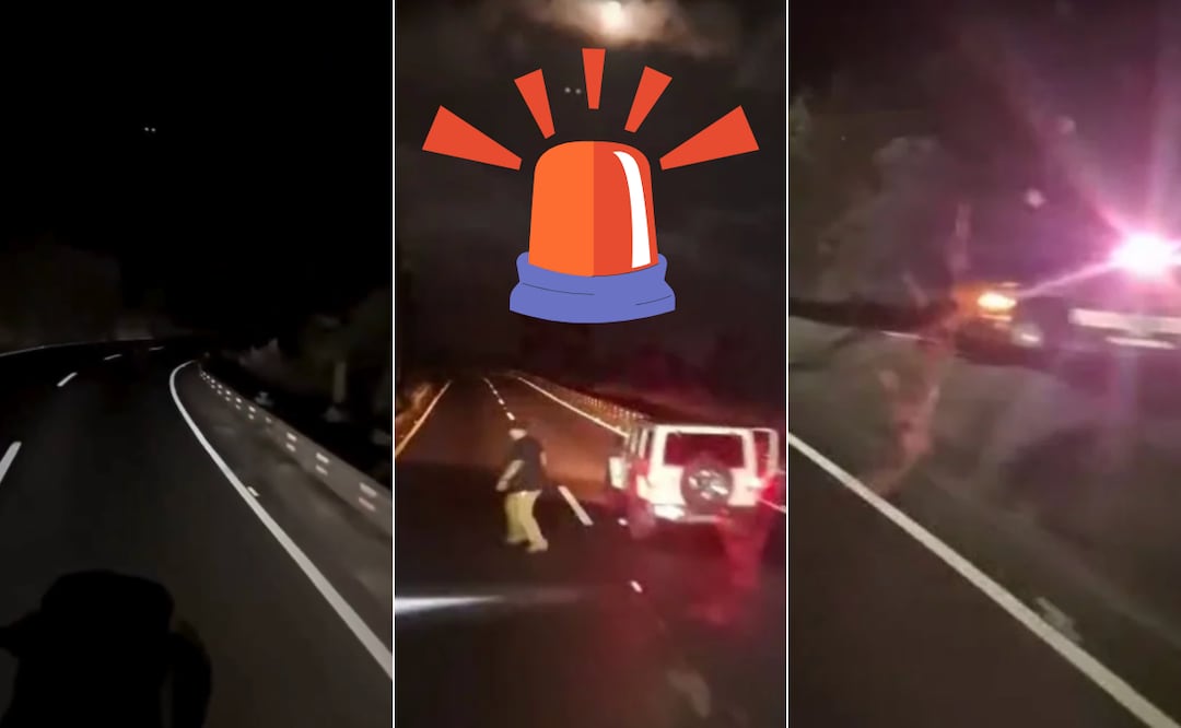 Trailero se salva de asalto en la autopista Puebla-Córdoba I Foto: Captura de Video