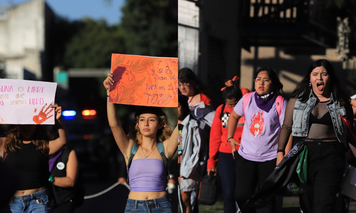 Así fue la marcha en Puebla por el 25N