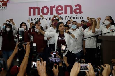 Acusa Claudia Rivera que traidores reventaron mitin de Morena