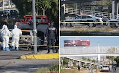 Hallan dos cuerpos al interior de auto calcinado en el Periférico Ecológico de Puebla