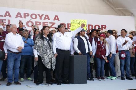 Marcha en Puebla: momentos clave de la movilización de la 4T