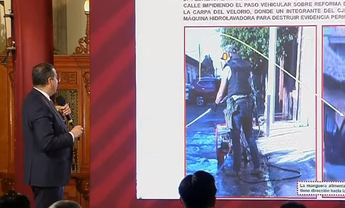 El subsecretario de Seguridad indicó que ya se identificó al sujeto que alteró la escena. Foto: Captura de pantalla