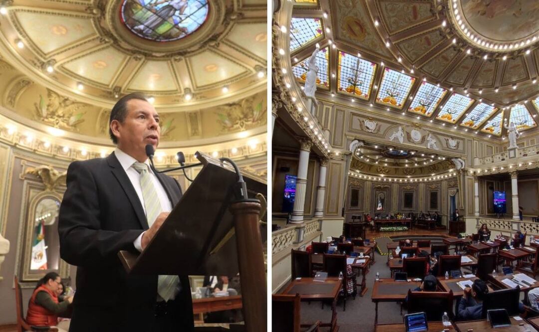 El diputado José Ambrosío presentó la iniciativa sobre el Cabildo | Foto :Congreso de Puebla