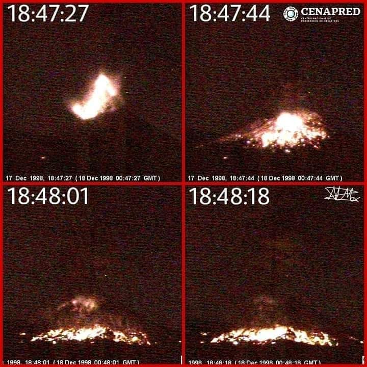 Foto: Página de Facebook Volcán Popocatépetl