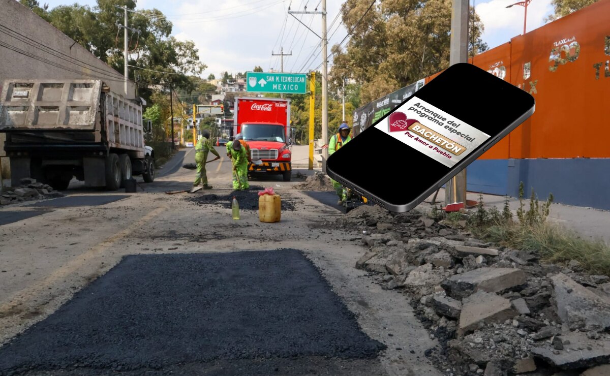El gobierno del estado y el Ayuntamiento de Puebla iniciaron campaña de bacheo por temporada de lluvias I Foto: EsImagen/Canva