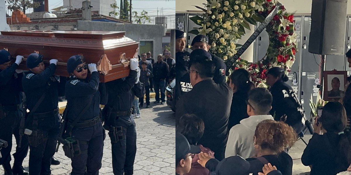 Los policías Lupita y Armando fueron despedidos en Atlixco / Foto: EsImagen