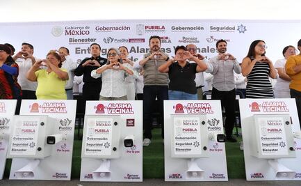 Gobierno de Puebla encabeza la cuarta entrega de alarmas vecinales