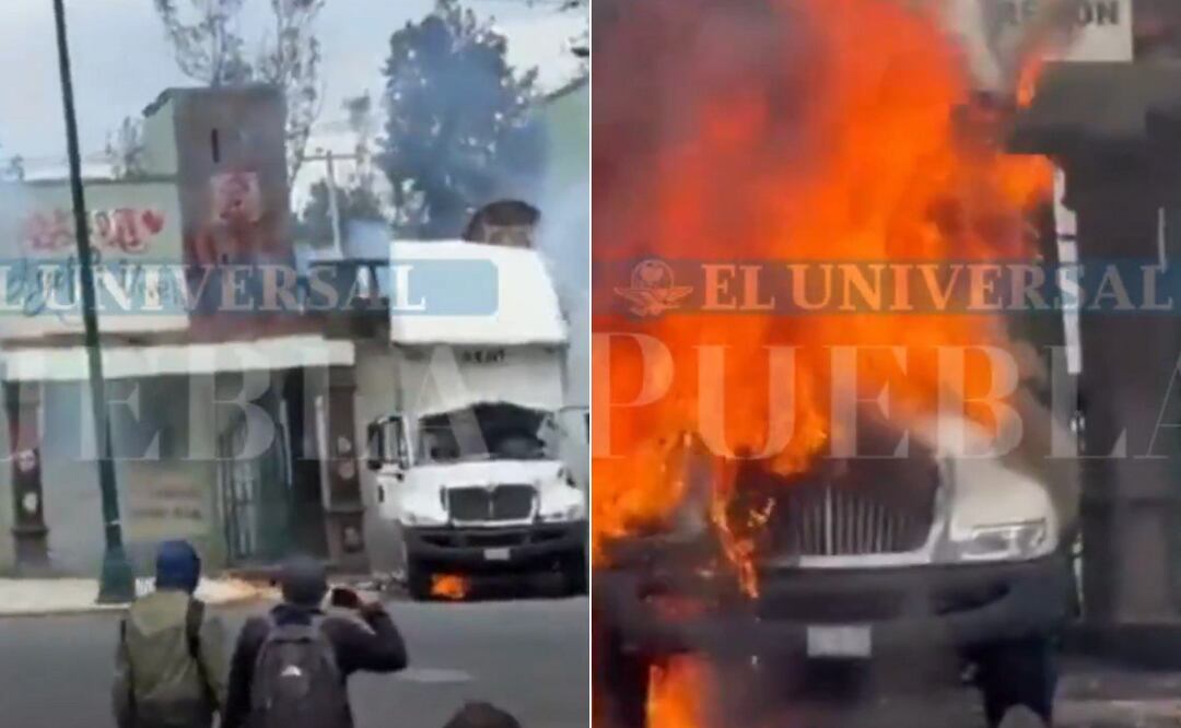 Se reportaron destrozos en marcha de normalistas en CDMX | Foto: Captura de pantalla