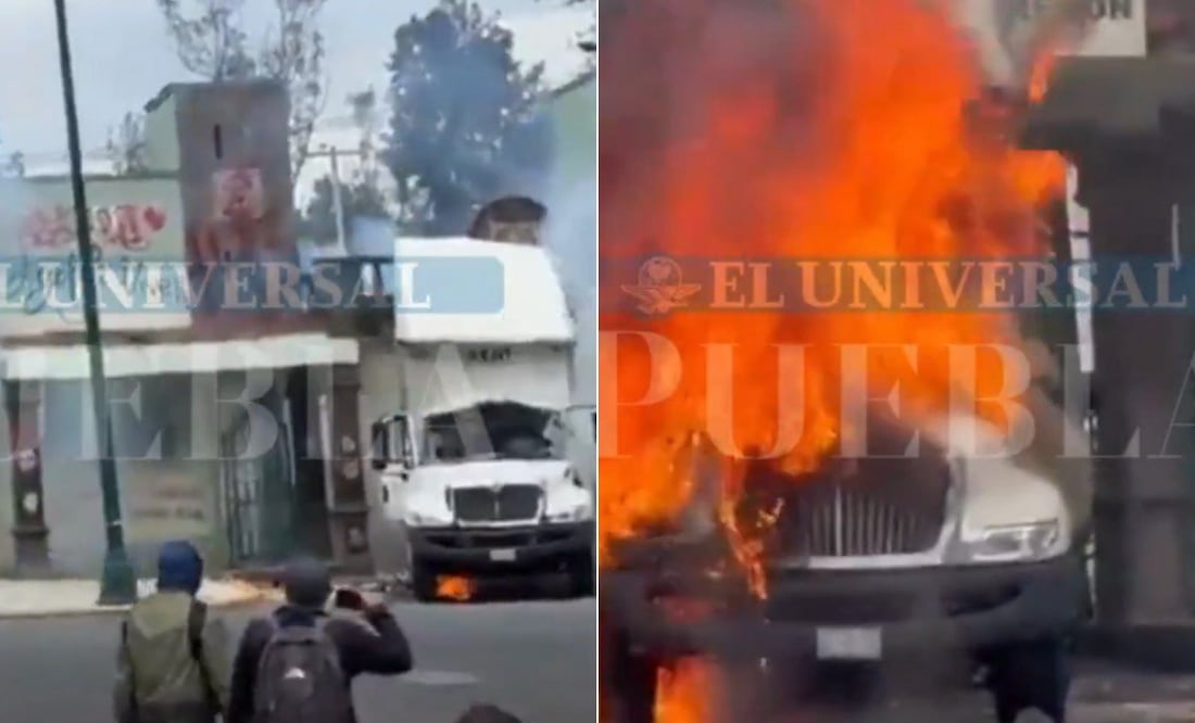 Se reportaron destrozos en marcha de normalistas en CDMX | Foto: Captura de pantalla