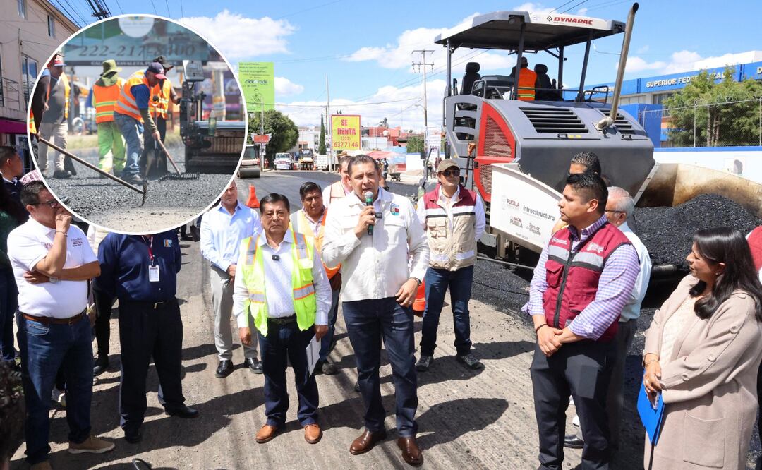 El gobernador Alejandro Armenta, afirmó que Puebla tendrá cero baches y será un referente de infraestructura de calidad | Foto: Gobierno de Puebla.
