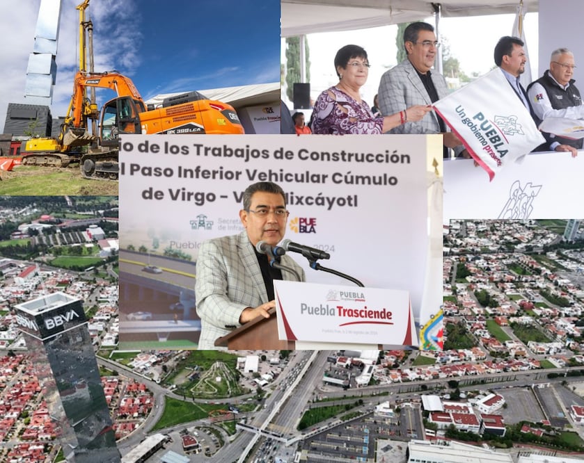 Sergio Salomón desarrolla nuevas obras en Vía Atlixcáyotl| Fotos Gobierno del Estado