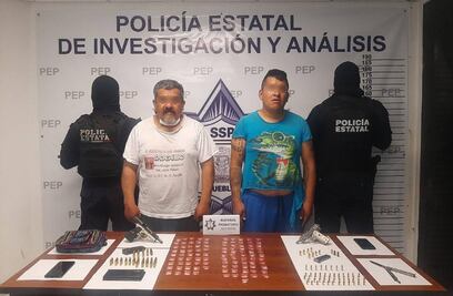 Capturan a dos narcomenudistas y traficantes de armas en San José Chiapa