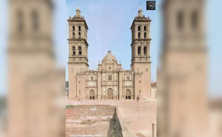 Así era la Catedral de Puebla hace 136 años