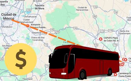 Esto cuesta viajar ahora por la autopista México-Puebla en autobús y vehículo particular