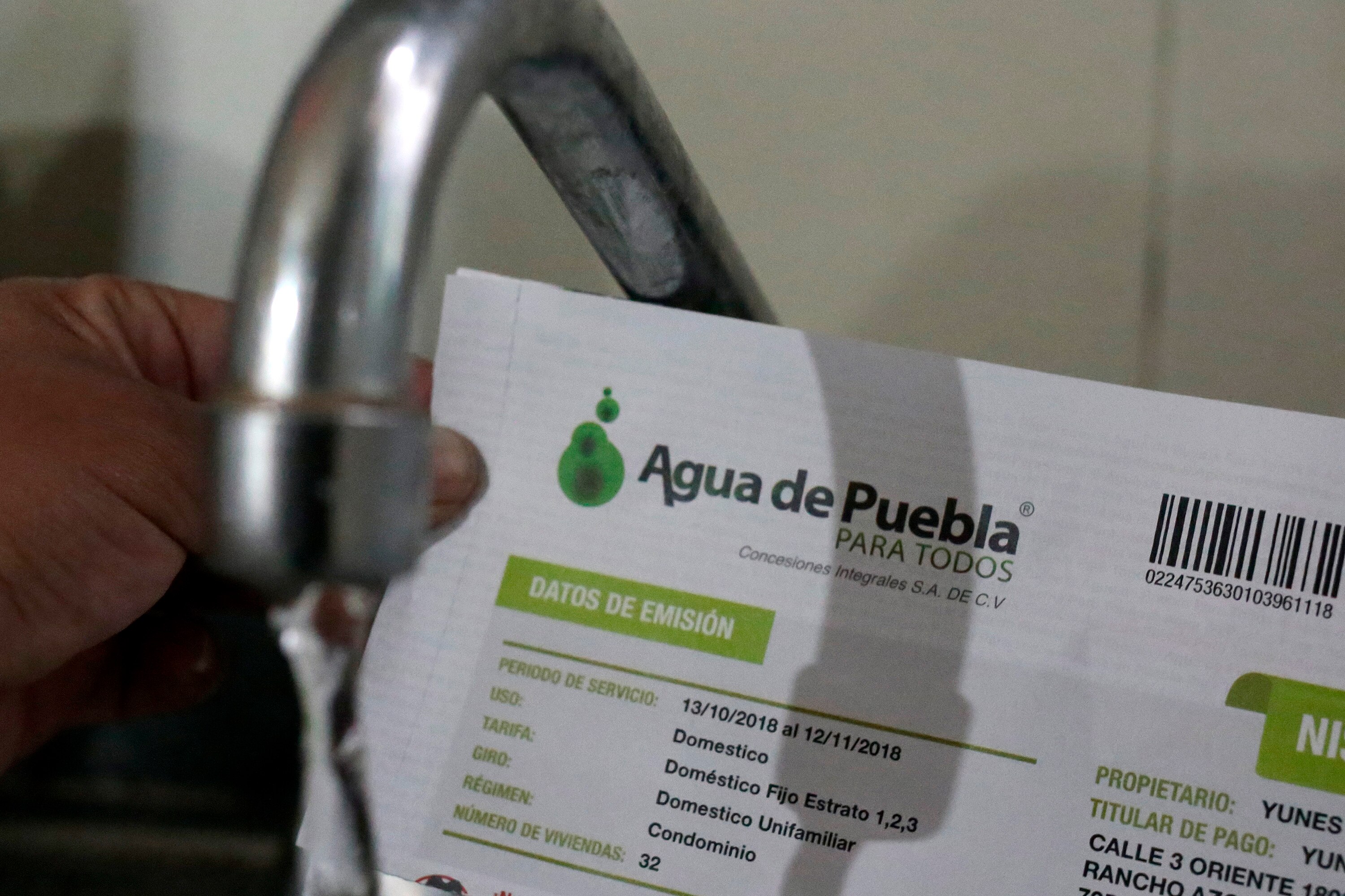 Agua de Puebla para Todos ofrece diversas alternativas para facilitar el pago de los servicios. 
Foto: Producción El Universal Puebla