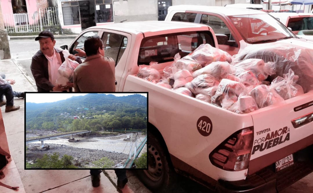 La presidenta Ceci Arellano sigue atenta a que las labores de distribución de los víveres y cobertores sean de manera ágil | Foto: Gobierno del Estado