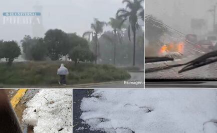Granizada en Puebla: la ciudad quedó cubierta de hielo tras intensa lluvia