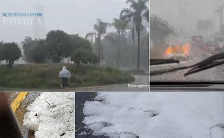 Granizada en Puebla: la ciudad quedó cubierta de hielo tras intensa lluvia