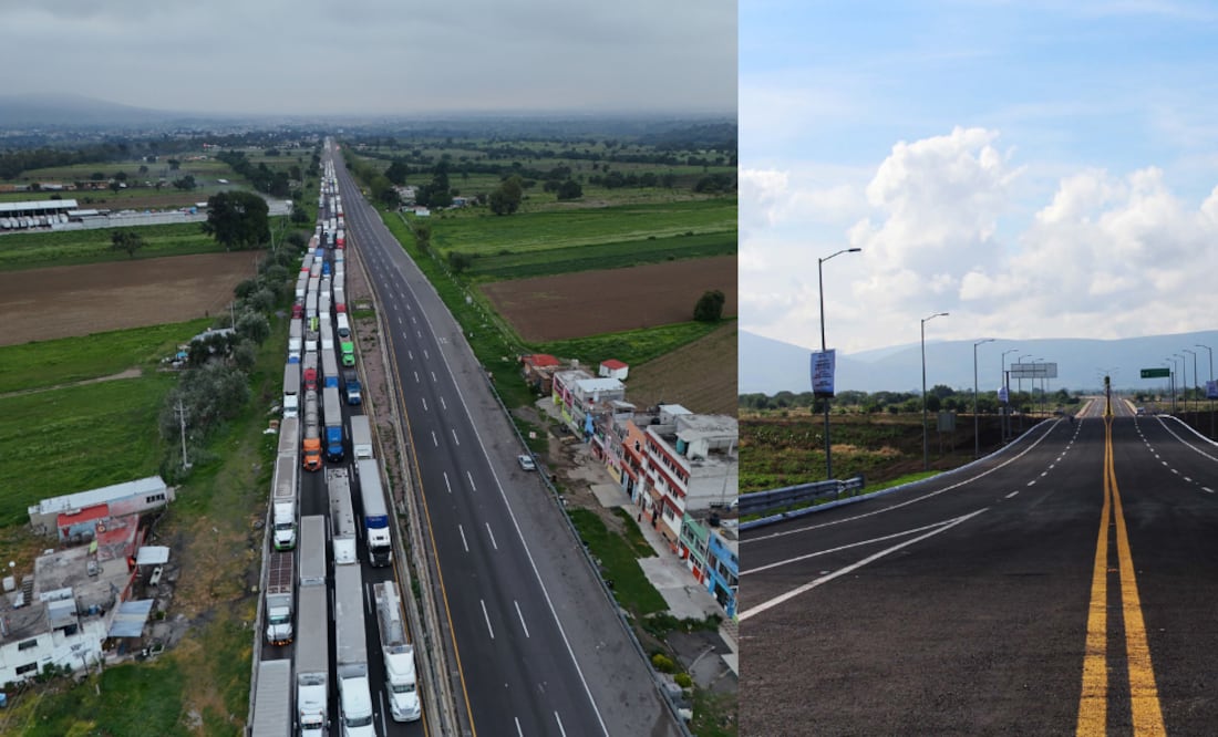 Ante el bloqueo en la autopista México Puebla, una opción es la autopista Siglo XXI / Foto EsImagen