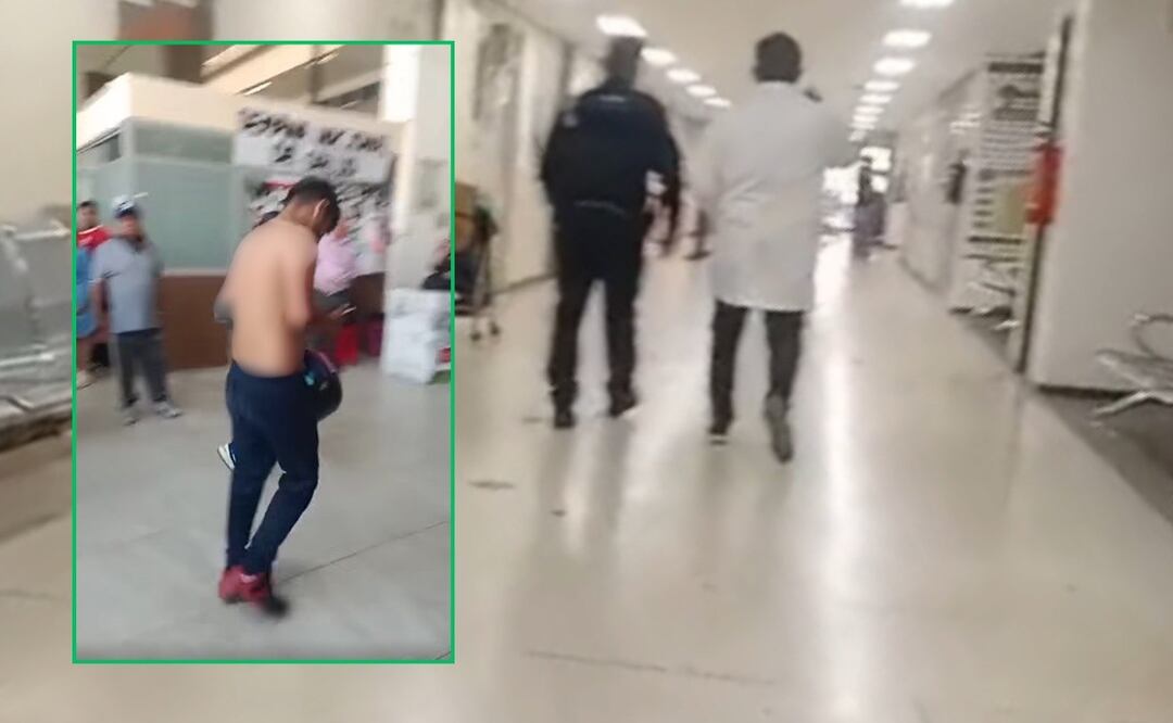 Un joven resultó herido tras un violento asalto afuera de la clínica 55 del IMSS | Foto: Captura de video