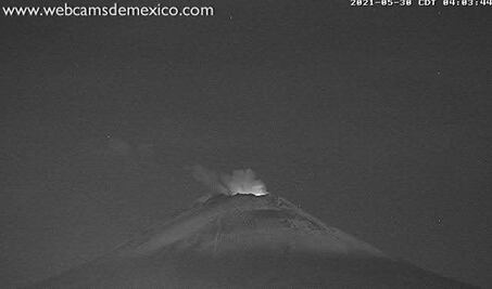 Monitoreo del volcán Popocatépetl,  31 de mayo 2021