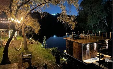 Cabaña flotante en Puebla. Así puedes hospedarte