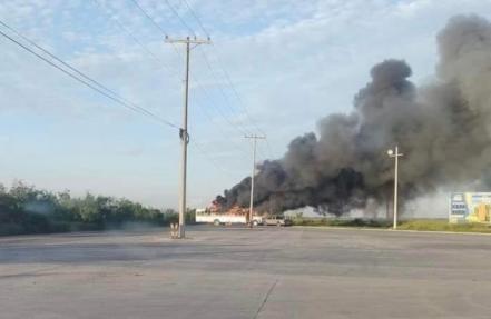 Reportan balaceras, bloqueos y quema de vehículos en Matamoros 