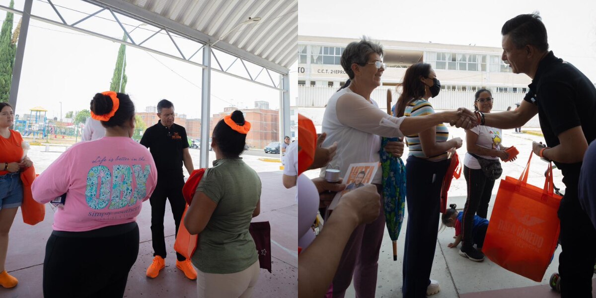 Rafael Cañedo recorrió Agua Santa y planteó sus propuestas a los vecinos