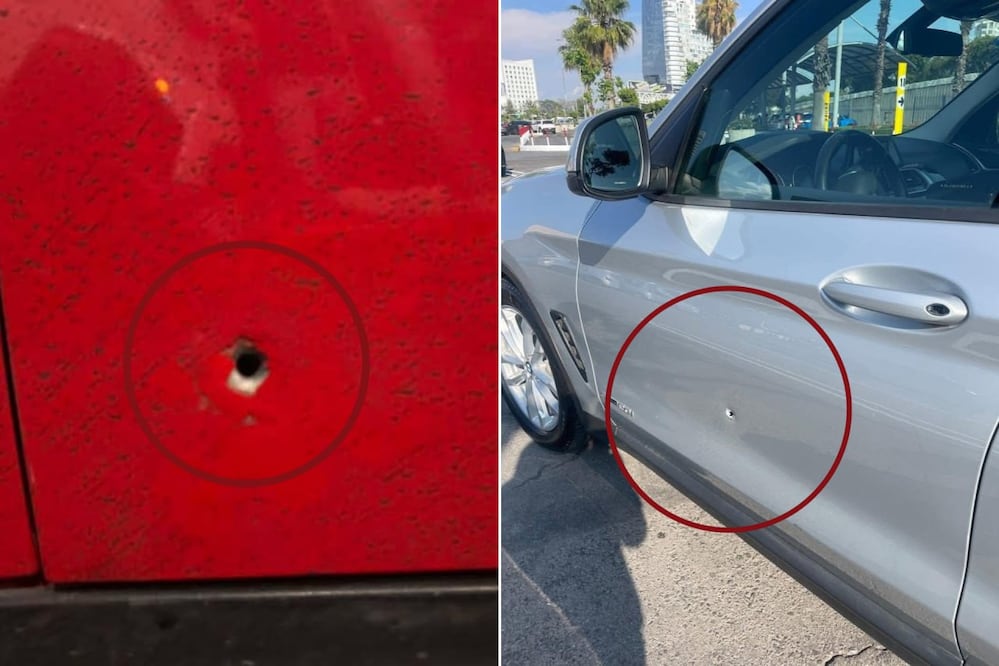 Automovilistas reportaron presuntos disparos en la Vía Atlixcáyotl y detectaron impactos de bala en sus vehículos | Foto: RRSS