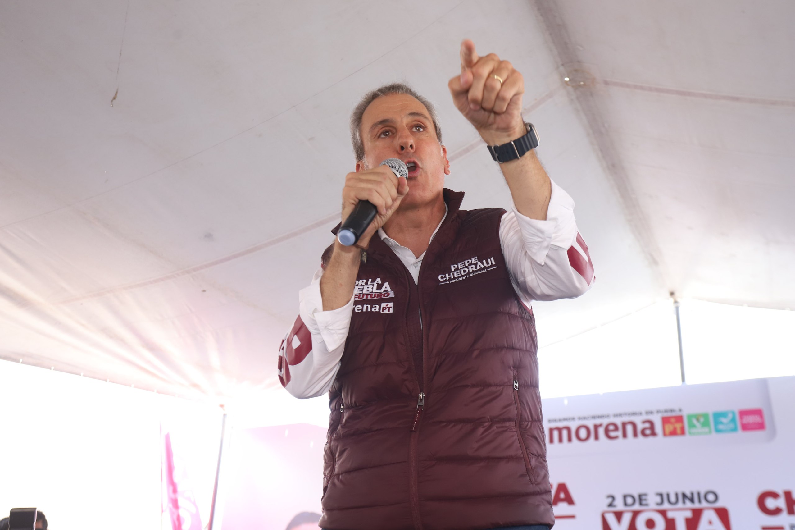 Pepe Chedraui estuvo acompañadpo este día por Mario Delgado y Armenta | EsImagen