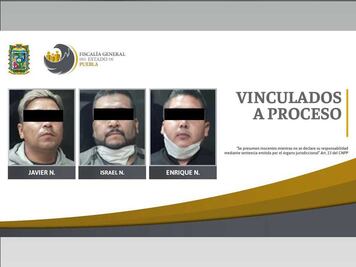 Vinculan a proceso a tres narcomenudistas en Puebla