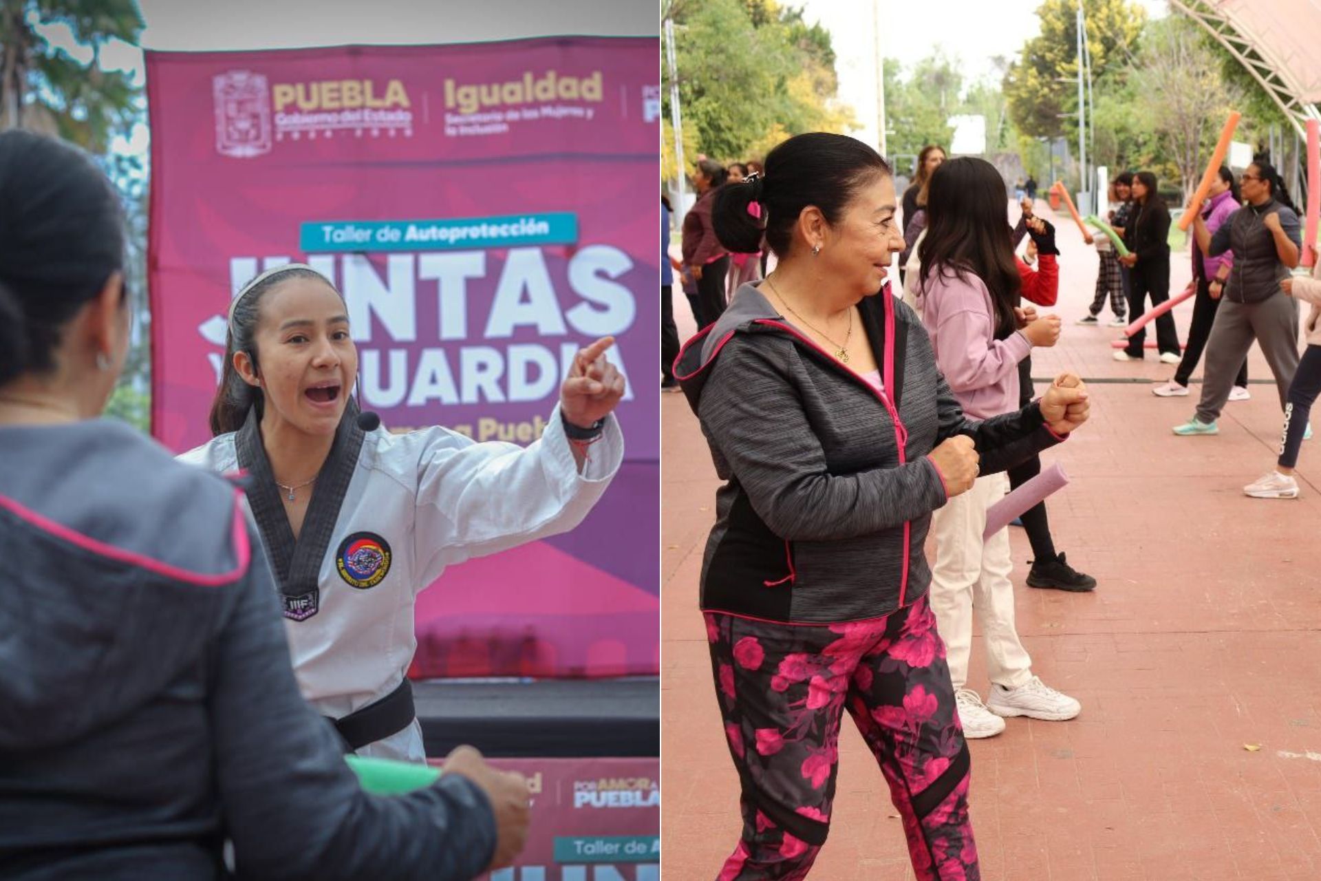 Cientos de mujeres han fortalecido su seguridad gracias al taller “Juntas y en Guardia Por Amor a Puebla” | Foto: Gobierno del Estado