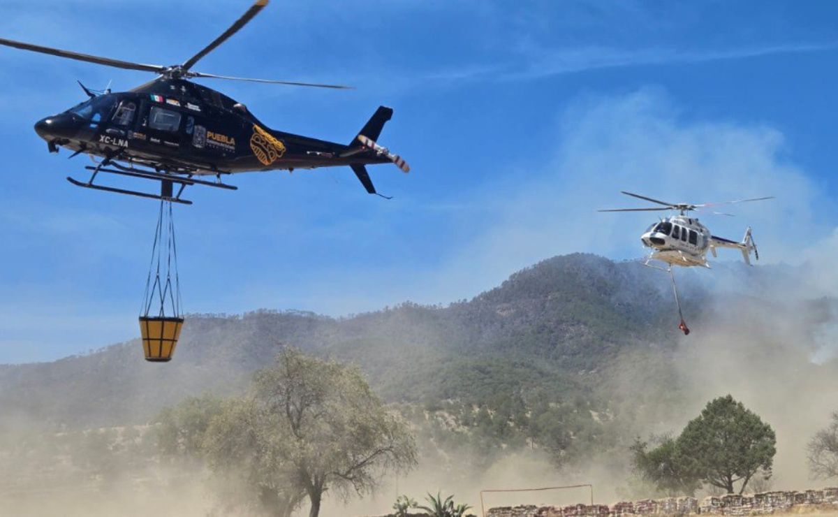 Hay 4 incendios forestales activos en Puebla; el de Libres está controlado pero en Tlaxcala persiste el riesgo
