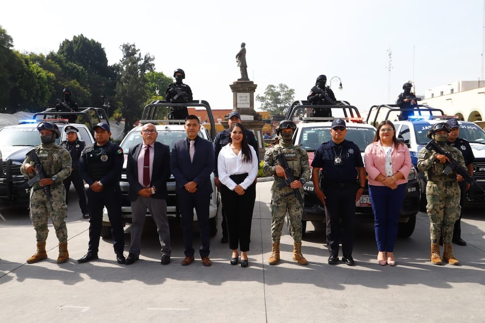 Tonantzin Fernández incorporó a marinos para brindar seguridad en San Pedro Cholula | Foto: Especial