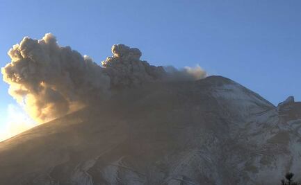 Prevén caída de ceniza del Popocatépetl en 6 municipios de Puebla